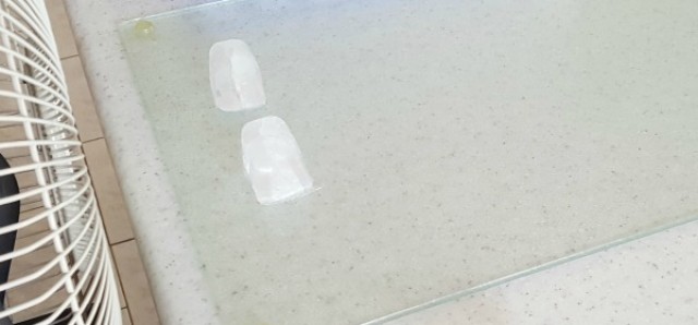 Ice cubes and salt STEAM activity for kids