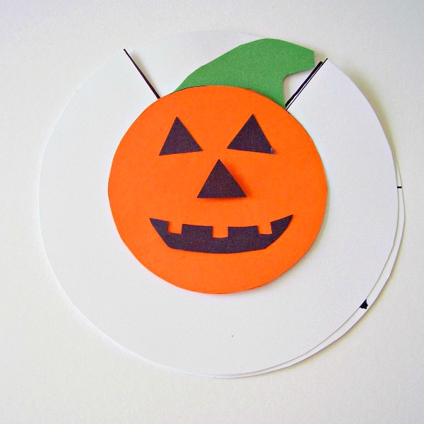 Jack o lantern preschool paper craft