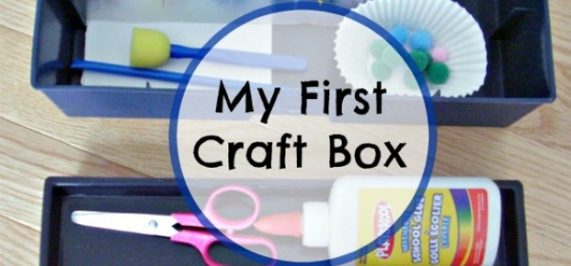 Kids can create a craft box for storing art supplies