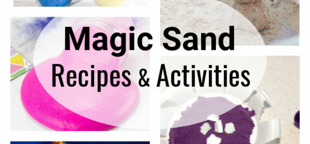 Magic sand recipes and activities for creative play with preschoolers