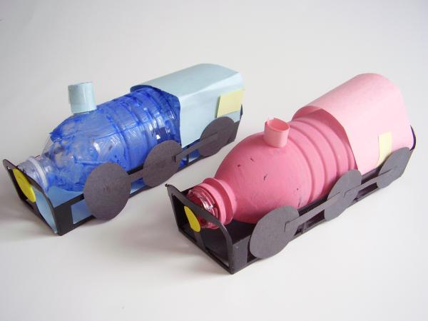 Recycled plastic crafts - The Craft Train