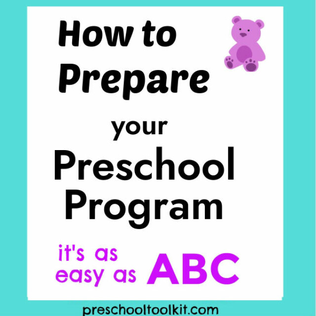 Prepare your preschool program with this easy system