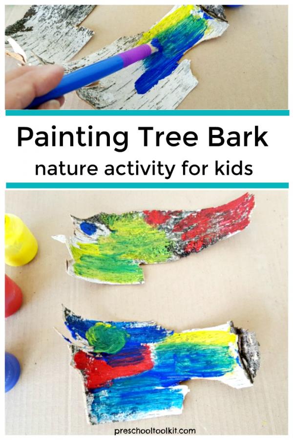 tree bark painting techniques