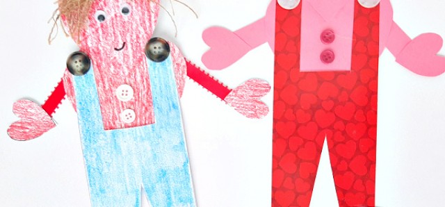 Preschool paper craft for Valentines Day