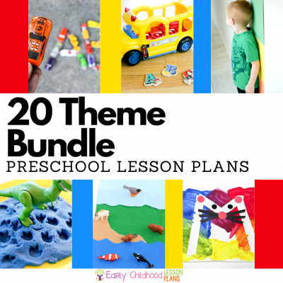 Preschool lesson plans product all themes bundle