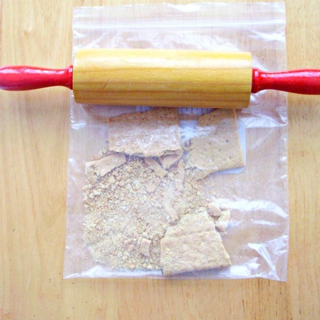 Rolling pin sensory activity for kids in the kitchen