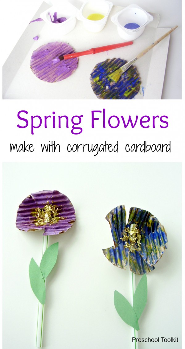 Spring flowers craft for kids