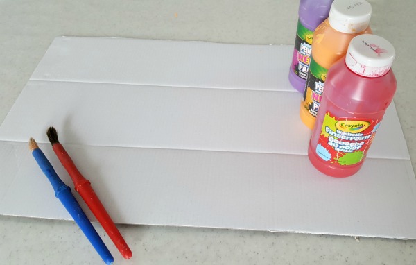 Supplies for painting activity
