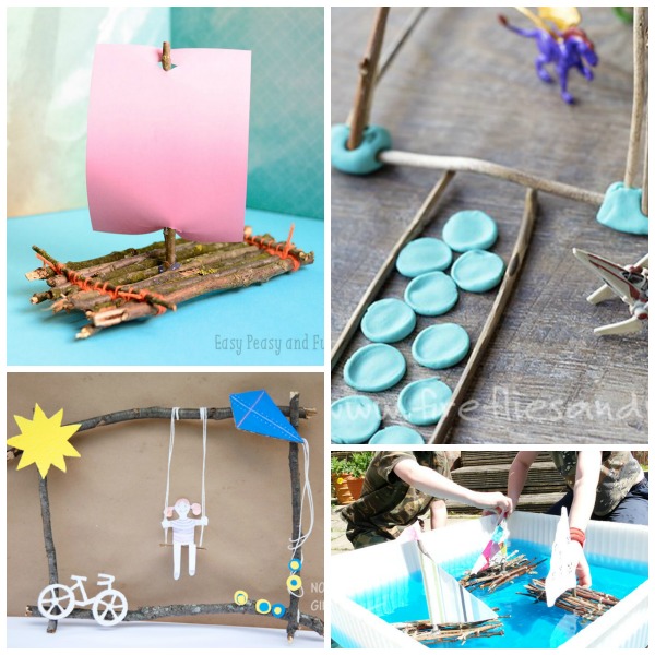 Nature themed crafts using twigs