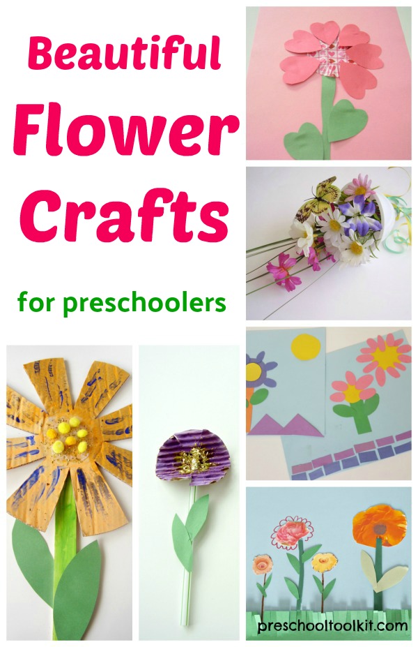 Beautiful flower crafts for preschoolers