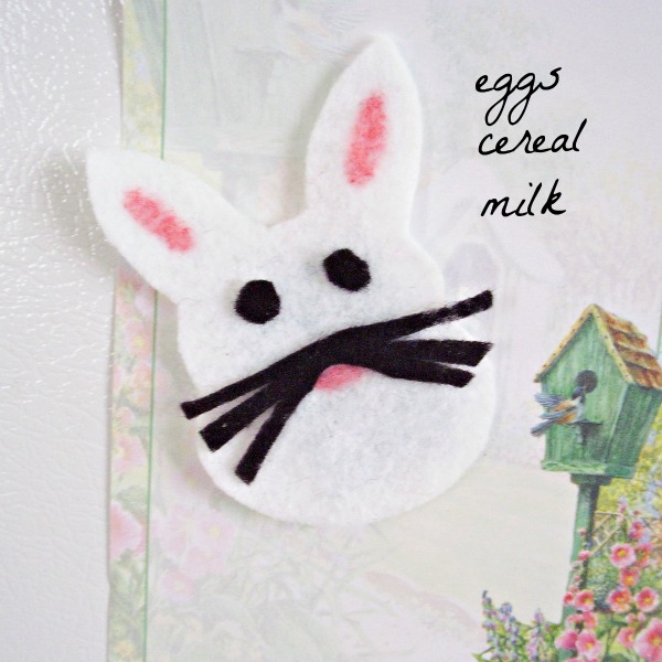 Felt bunny craft for kids