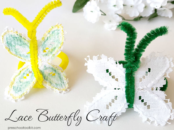 Pretty Lace Butterfly Craft for Preschoolers » Preschool Toolkit