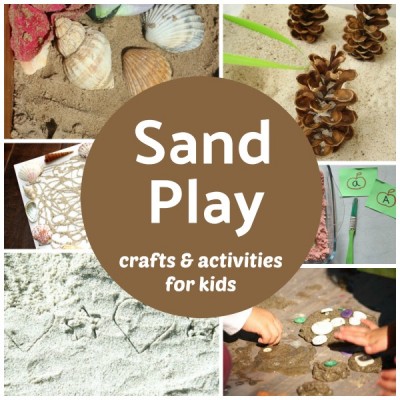 Sand play with crafts and activities for kids