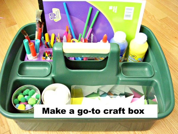 Craft box for easy arts and crafts