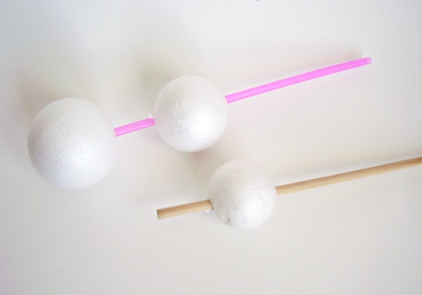 Snowman craft science challenge for kids