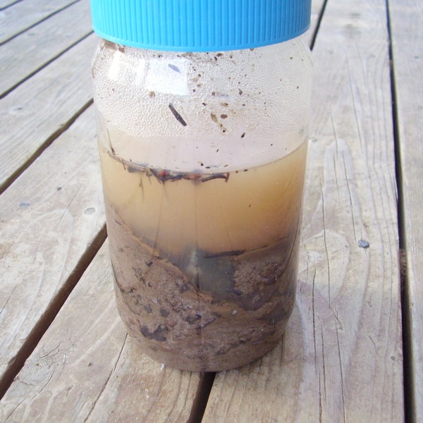 earth materials mixed in a jar nature science activity for preschoolers
