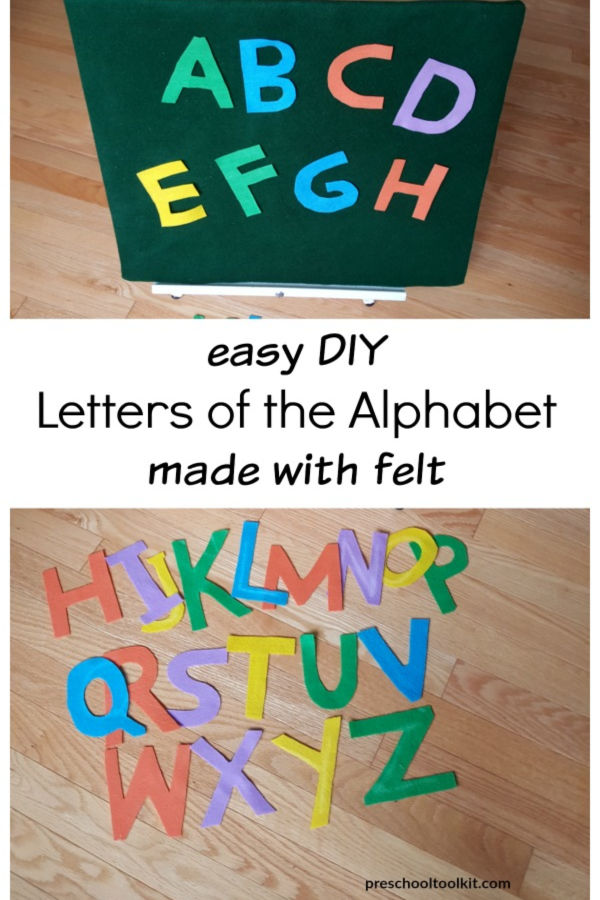 how to make alphabet letters with felt