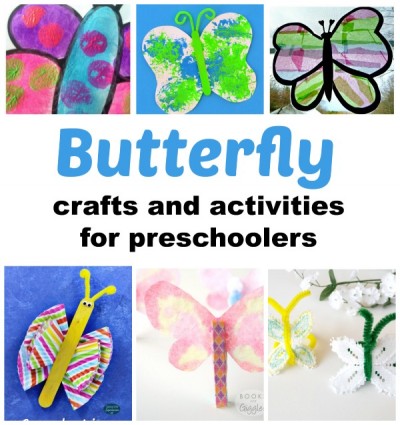 Butterfly Preschool Craft using Burlap » Preschool Toolkit