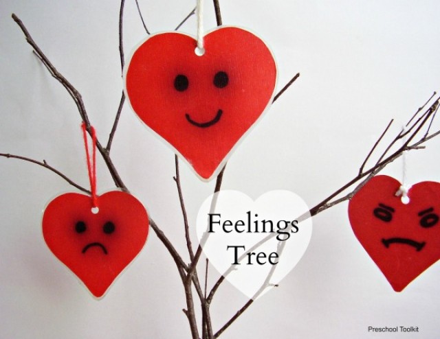 Feelings tree to make for preschool cognitive emotional awareness learning activities