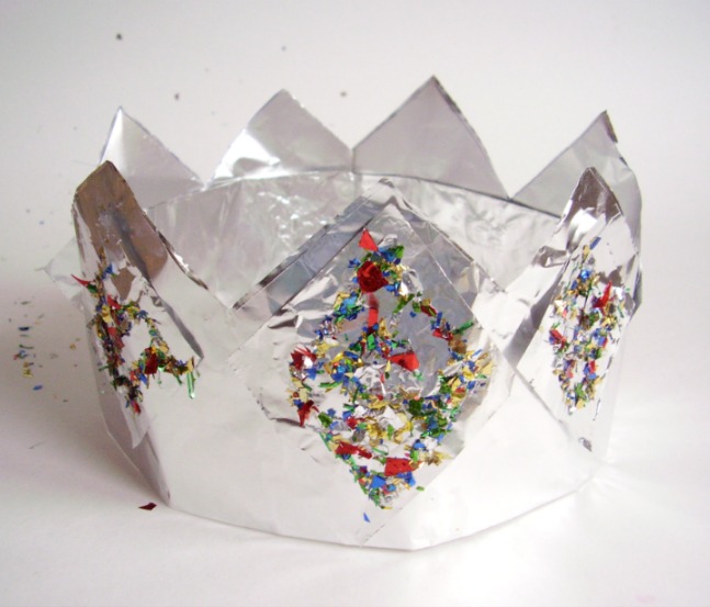A Glitter and Foil Crown Craft for Kids » Preschool Toolkit