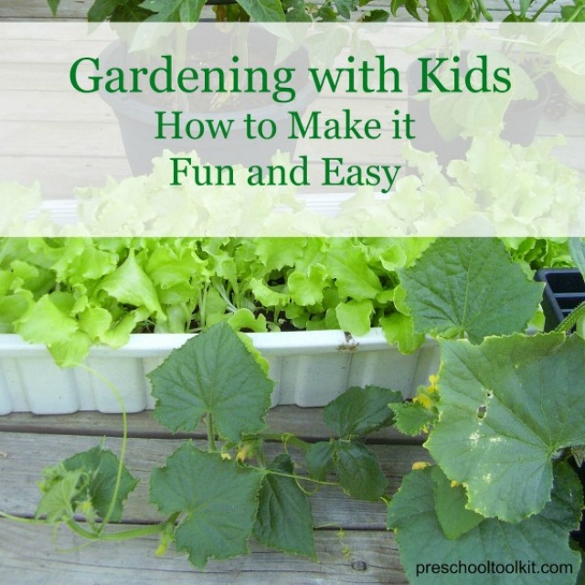 Gardening tips for fun and easy hands on learning with preschoolers