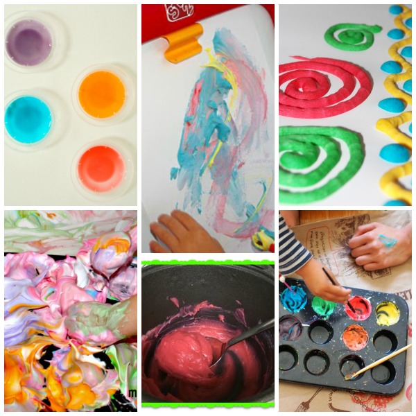homemade paints for indoor painting activities
