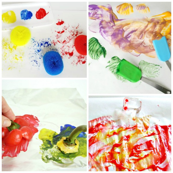 14 Homemade Painting Tools for Preschool Painting Activities ...