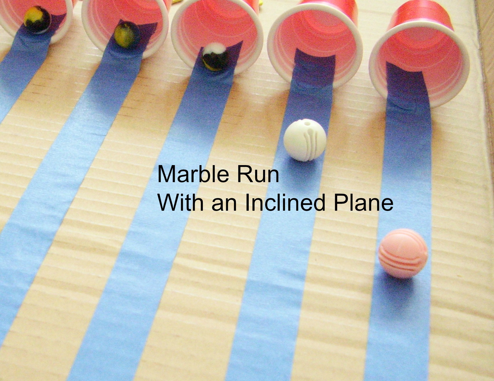 Marble Run With an Inclined Plane » Preschool Toolkit