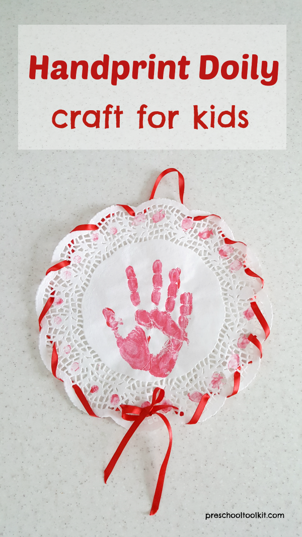 Valentines Day Craft, Preschool Activities Handprint Craft for