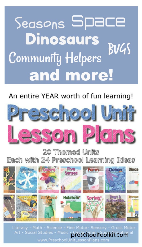 Preschool lesson plans product with themed units
