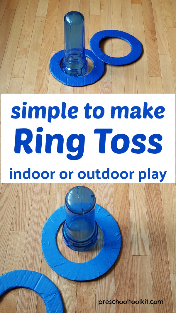 Homemade rings for ring toss game