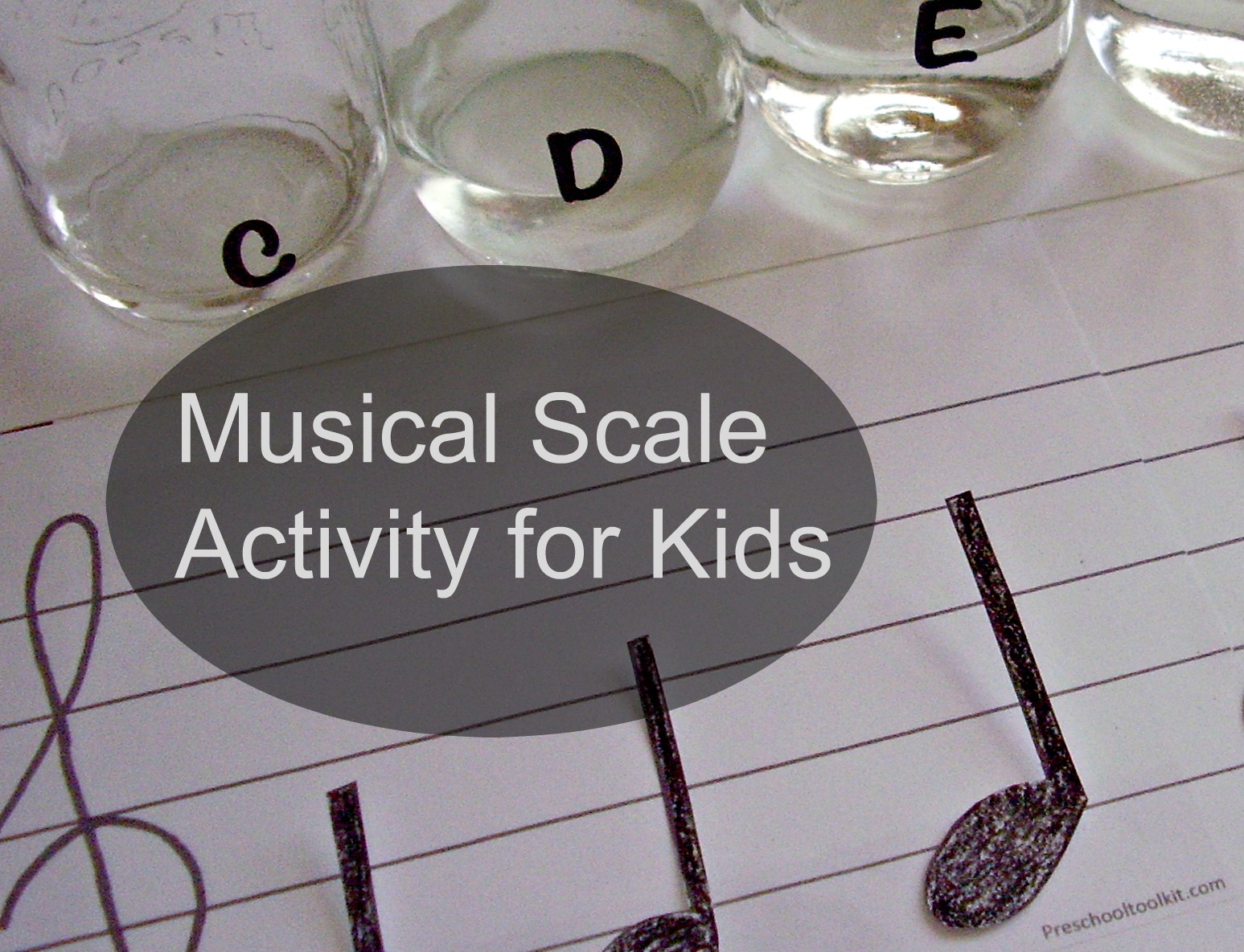 Simple Musical Scale Activity Using Mason Jars » Preschool Toolkit