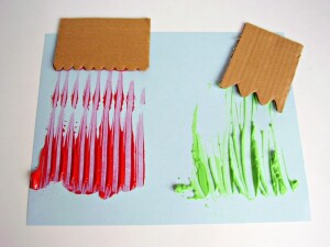 paint with homemade paint spreaders