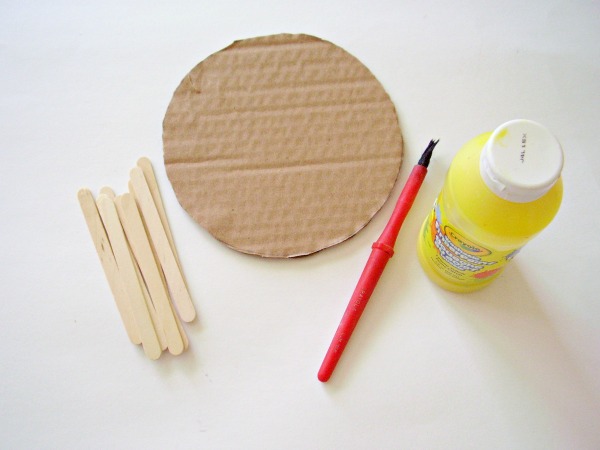 supplies for bright sun preschool craft