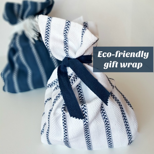 Use small or large towels as gift wrap