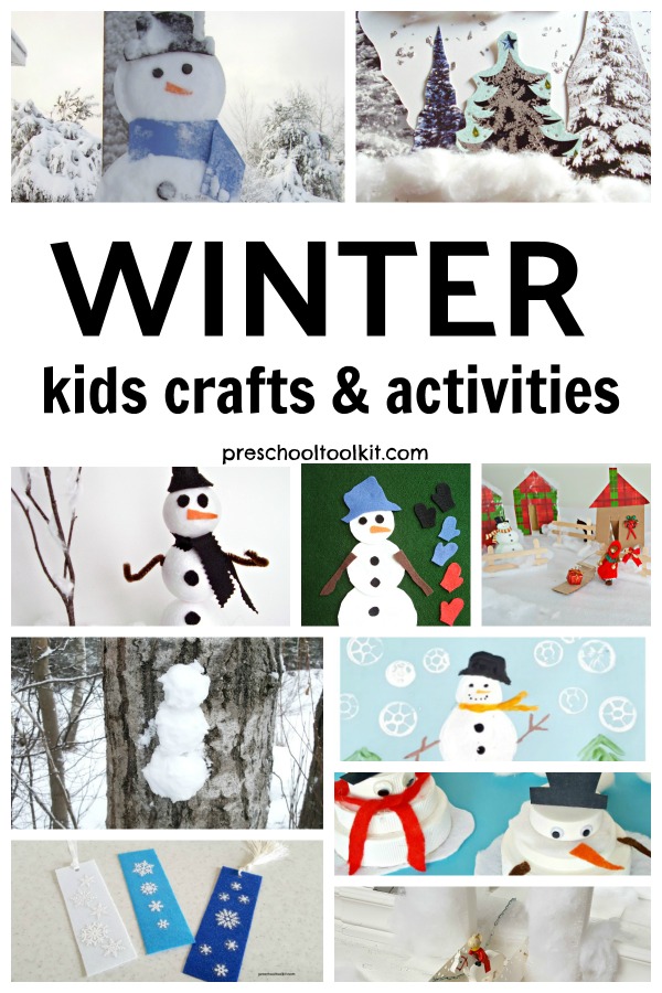 Winter crafts and activities on the Preschool Toolkit blog
