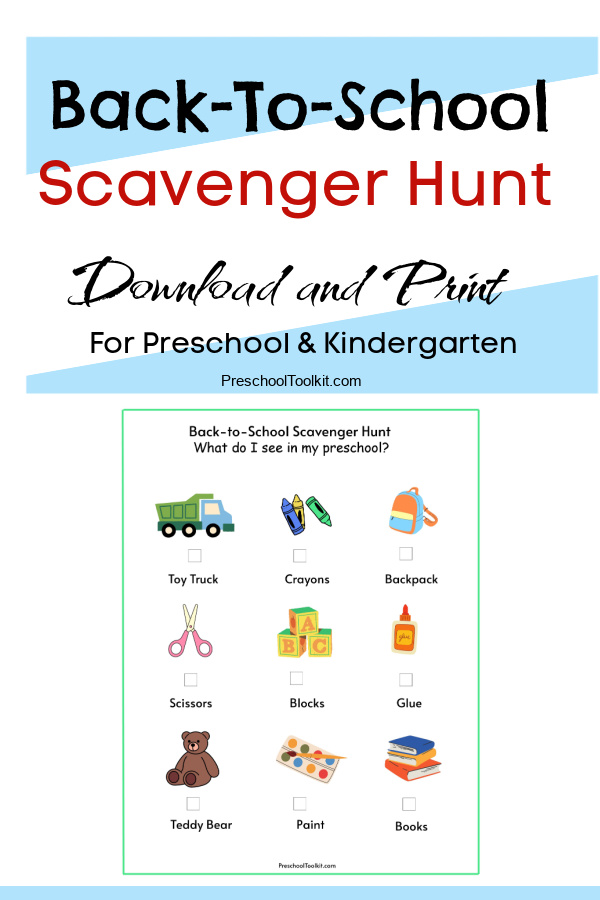 free printable for back to school activity
