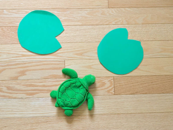 easy bean bag game with foam cuouts