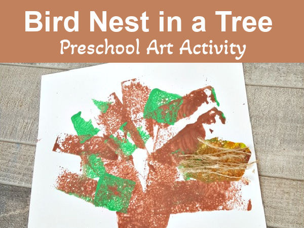 spring bird nest craft for kids