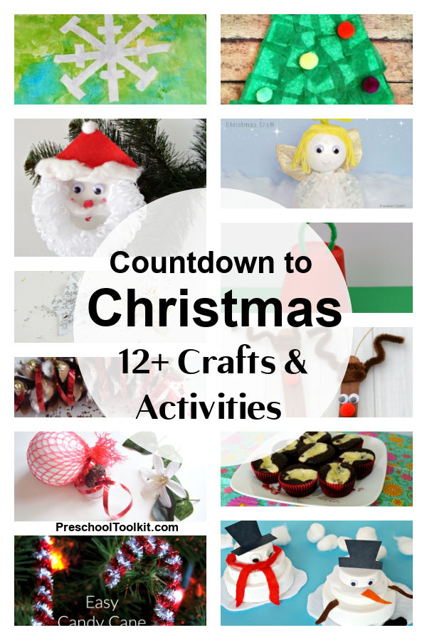 preschool Christmas crafts fun countdown activities
