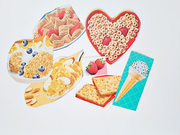 cereal box pretend play food pictures