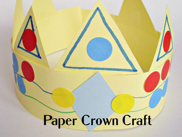 easy to make paper crown imaginative play activity
