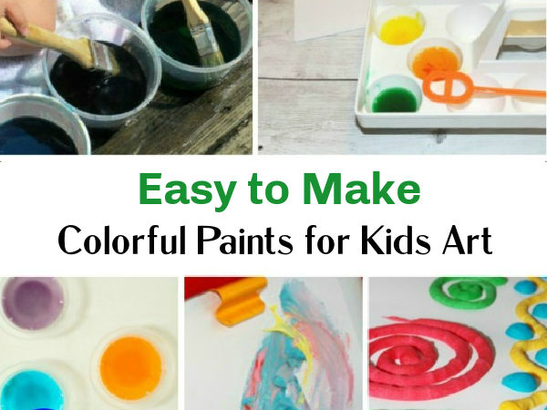 preschool art activities with homemade paint