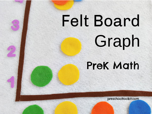 preschool math with felt shapes