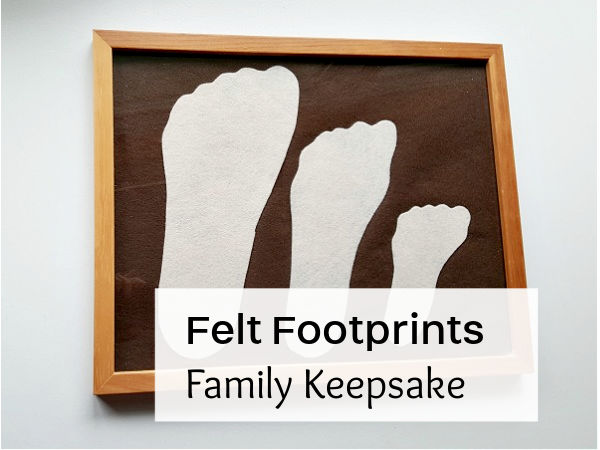 family keepsake using felt cutouts