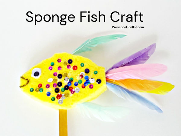 sponge puppet craft for preschool