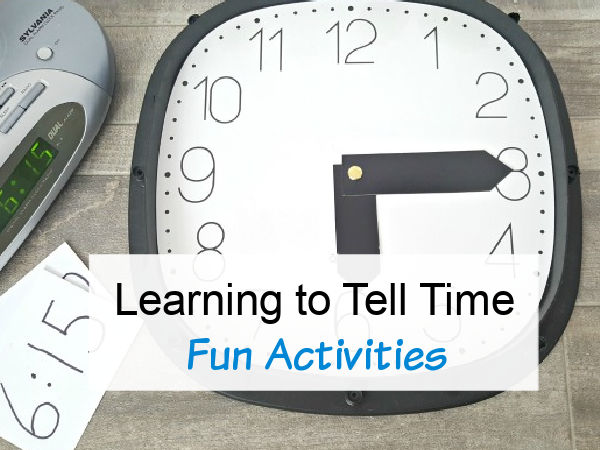 kids can learn to tell time with a recycled clock