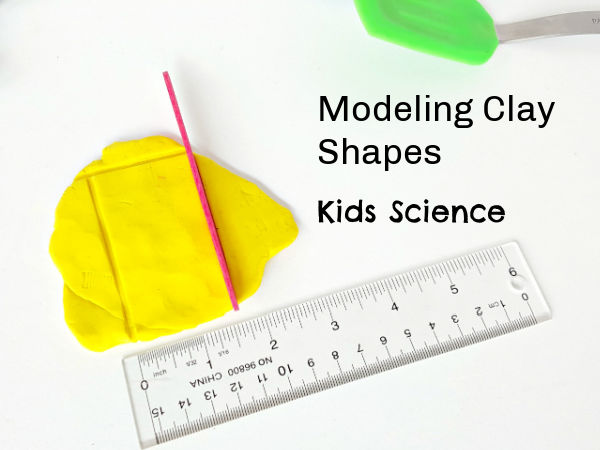 preschool shape math with modeling clay
