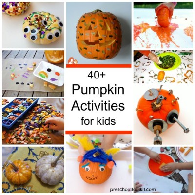 Fall crafts with real pumpkins