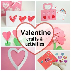 Valentine crafts and activities for preschool and kindergarten